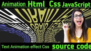 Make Css Creative Text Animation Rotation  Effects | Html Css & js Projects | Typing Effects Code