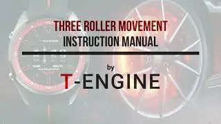 T-ENGINE three drum roller movement watch - Instruction manual video