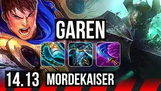 GAREN vs MORDEKAISER (TOP) | 5/1/7, 4k comeback | EUW Master | 14.13