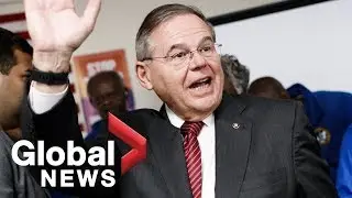 New Jersey Senator Menendez votes in U.S. midterm elections