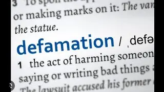 Starting with online defamation