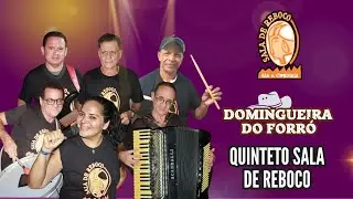 O Quinteto Sala de Reboco fazendo a abertura da domingueira de forr&oacute; do anivers&aacute;rio de Eide Souza.🤠
