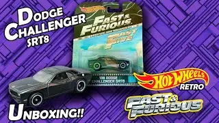 HOT WHEELS RETRO DODGE CHALLENGER SRT8 FAST & FURIOUS🔥