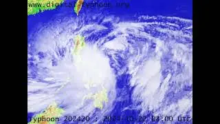 Tropical Storm Kristine (Trami) 2024 satellite imagery