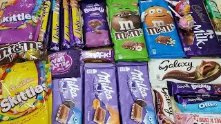 some Lot's of candies Opening ASMR, dairy milk oreo,Milka oreo, cadbury dipped flakes