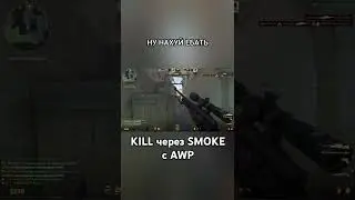KILL через SMOKE с AWP #ксго #csgokills #csgoclips #awp