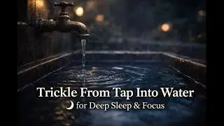 6 Hours Water Tap Dripping Sounds 💧 | Trickle Into Water for Sleep & Focus | Relax Audio Ambience