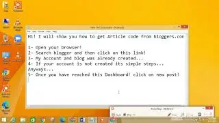 How to write Articles in HTML Code!!! The simple trick.