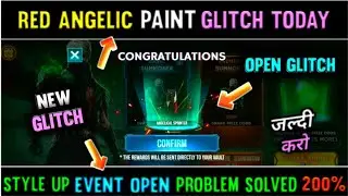 FREE RED ANGELIC PANT EVENT GLITCH | STYLE UP EVENT OPEN PROBLEM | FREE FIRE NEW EVENT |FF NEW EVENT