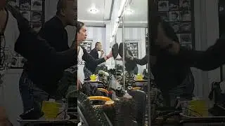 SALON mirror cleaning in the morning to gain more clients the whole day.