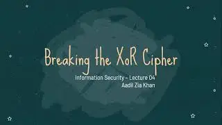 Information Security Lecture 04