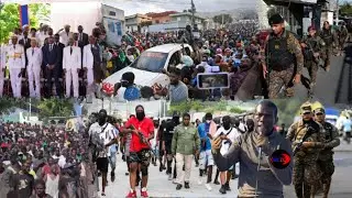 Anbasad Amerikèn anvayi palais National ak yon pakèt blan loudman ame. Fizeme nan kouri.Guy Philippe