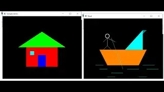 #158 || 2 Basic OpenGL Programs || Class With Sonali