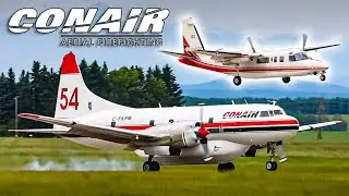 FIREFIGHTING CONVAIR! - Conair Group CV-580 at Calgary/Springbank Airport