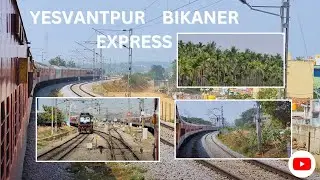 16587 Yesvantpur - Bikaner Express train Journey  | Bengaluru - Tiptur