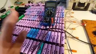 18650 7s diy modular power wall heat and load testing
