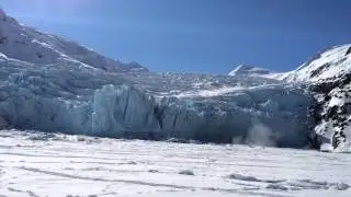 Portage glacier calving