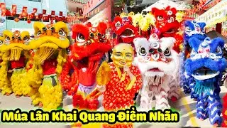 Múa Lân Khai Quang Điểm Nhãn Lân Sư Rồng Cực Hay Nhất đoàn LSR Nam Wah cúng Chùa Bà Bình Dương