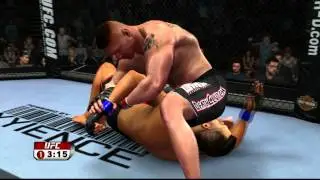 Brock Lesnar vs. Tim Sylvia UFC 2009 Undisputed Powerbomb and Kimura Finish