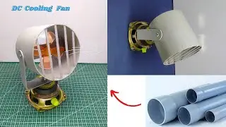 How to make cooling dc fan stand plus mount || DIY fan