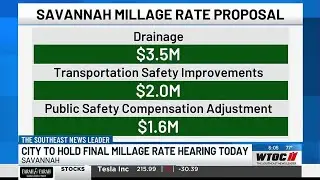 Savannah City Council to hold final hearing on property tax millage rate