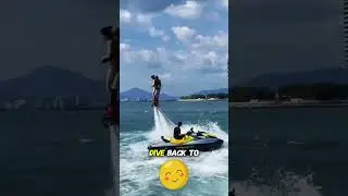 🌊🔥 Flyboard Power Man & Woman Defying Gravity 🚀✨