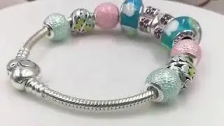 NEW pandora rainbow colorful enchantment charm bracelet in charmsilvers.com