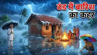 ठंड और बारिश ने छीन ली मासूम की मुस्कान 😭 | Heart Touching Cartoon Story