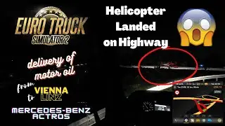 Mercedes Actros | ETS2 | Helicopter Landed on Highway | Gameplay |  Adaptive Cruise Control