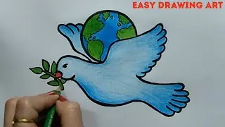 peace poster drawing || how to draw international peace day drawing