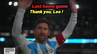 Messi cried as he played LAST HOME GAME for Argentina