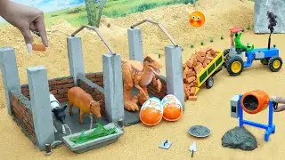 DIY modern homemade concrete mixer for tractor to build modern pet cages