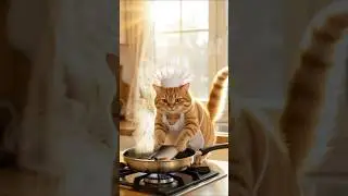 Chef Cat Cooking Fish |Billi Ne Pakai Machhali #funny #ai #cartoon