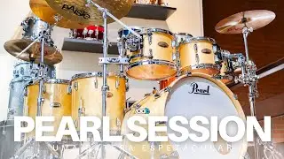 Testando o som dessa Bateria Pearl Session Studio Select braba!