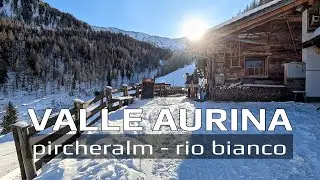 Valle AURINA❄️Giro delle Malghe da Rio Bianco e fantastica discesa in slittino