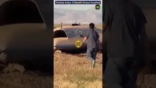 New Turkish Anka-3 Stealth Drone gets Crashed During Testing Flight #war #military #stealth #turkey