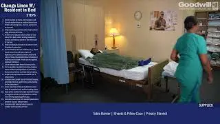 Change Bed Linen with Resident in Bed