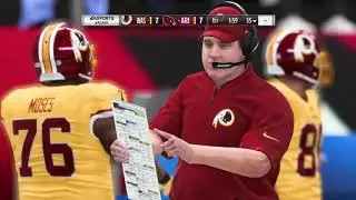 Madden NFL 19 redskins vs cardinals (CPU vs CPU)