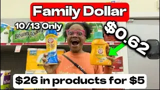Family Dollar Haul 10/13 &mdash; товары на 26 долларов по цене 0,62 доллара за штуку! Скидка на цифровые купоны
