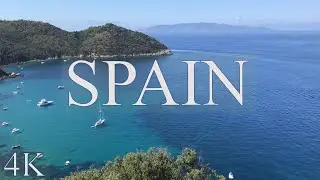 Spain in 4K  with Calming piano music