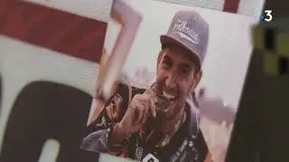 Le pilote de moto de Lons-le-Saunier Benjamin Melot, pr&ecirc;t &agrave; s'envoler pour le Rallye Dakar 2021