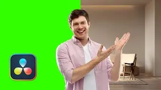 Как удалить зелёный экран в DaVinci Resolve 20