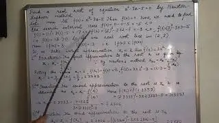 Newton Raphson method example | numerical methods | Ch -1 | Part-6