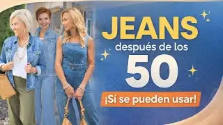 ASI SE USA JEANS O MEZCLILLA SI ERES SEÑORA DE 50 O MAS AÑOS