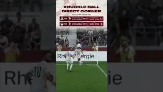 Knuckle-ball Direct Corner Tutorial 🔥 #fifa #fifa23 #fut #shorts