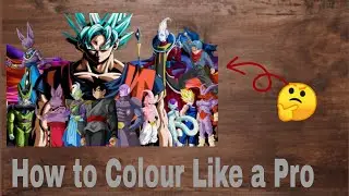 How to colour like a Pro ✅|| Tutorial for beginners 😳👍 || #anime #viral #trending #dragonball #goku 