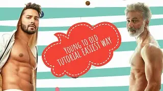 How to make young man into old | young face into old face | tutorial