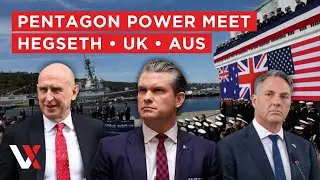 LIVE | Hegseth Hosts UK & Australia Defence Chiefs At Pentagon | VERTEX