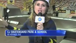 BT Breakfast Television visits The C J  Skateboard Park & School  in Toronto Canada!