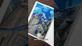 Kedarnath Dham painting with couple ❤️🔱#Shorts #Trending